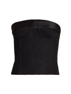 Maison Margiela Strapless Silk-Embellished Corset