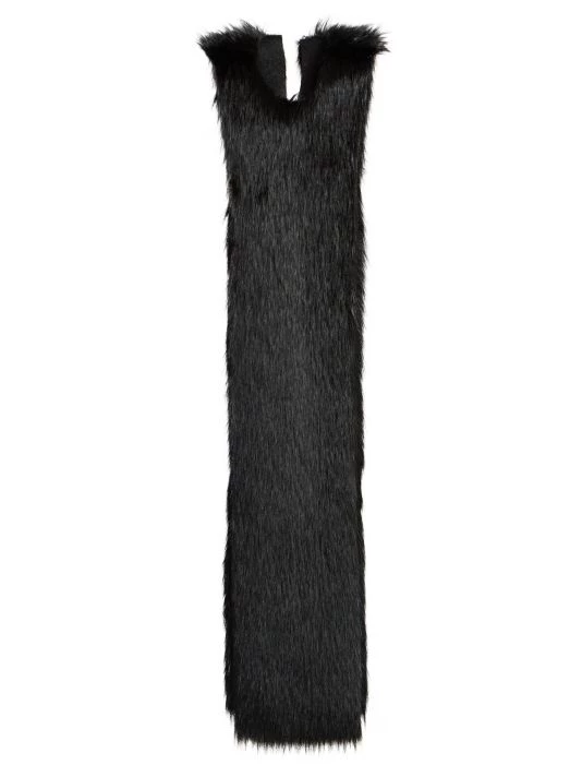 Maison Margiela Long Faux Fur Stole 3 Maison Margiela Long Faux Fur Stole