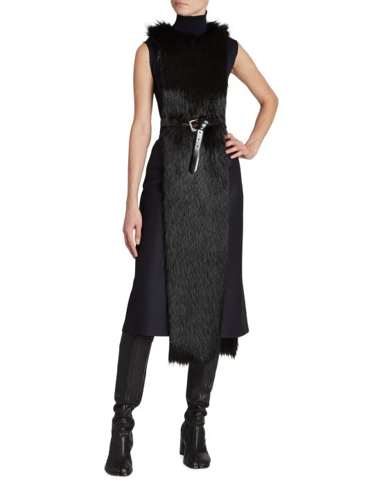 Maison Margiela Long Faux Fur Stole 4 Maison Margiela Long Faux Fur Stole - Image 2