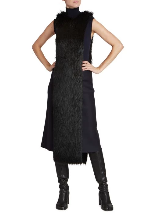 Maison Margiela Long Faux Fur Stole 5 Maison Margiela Long Faux Fur Stole - Image 3