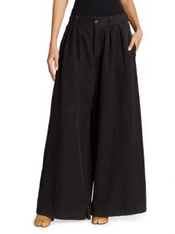 Maison Margiela Cotton-Linen Wide-Leg Pants -Safavieh And Maison Margiela Sales unnamed file 783