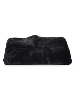 Safavieh Faux Black Mink Throw Blanket
