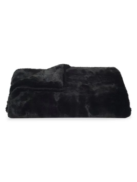 Safavieh Faux Black Mink Throw Blanket 3 Safavieh Faux Black Mink Throw Blanket