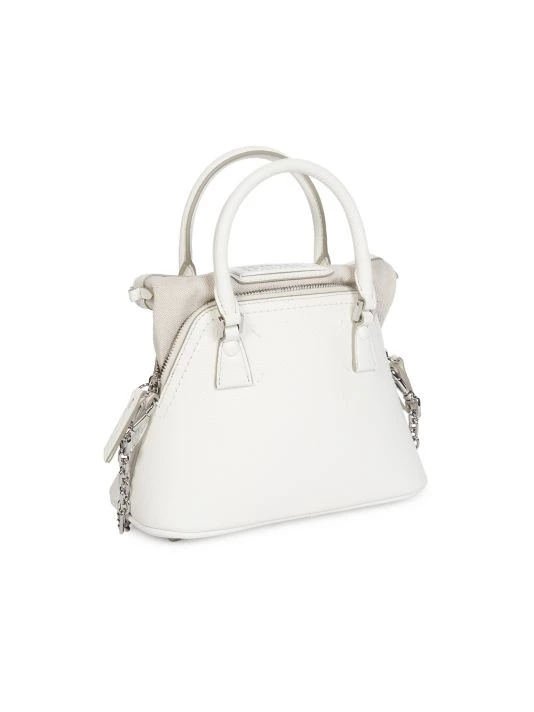 Maison Margiela Micro 5AC Leather Tote White 6 Maison Margiela Micro 5AC Leather Tote White - Image 4