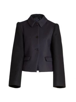 Maison Margiela Wool Contrast-Sleeve Jacket