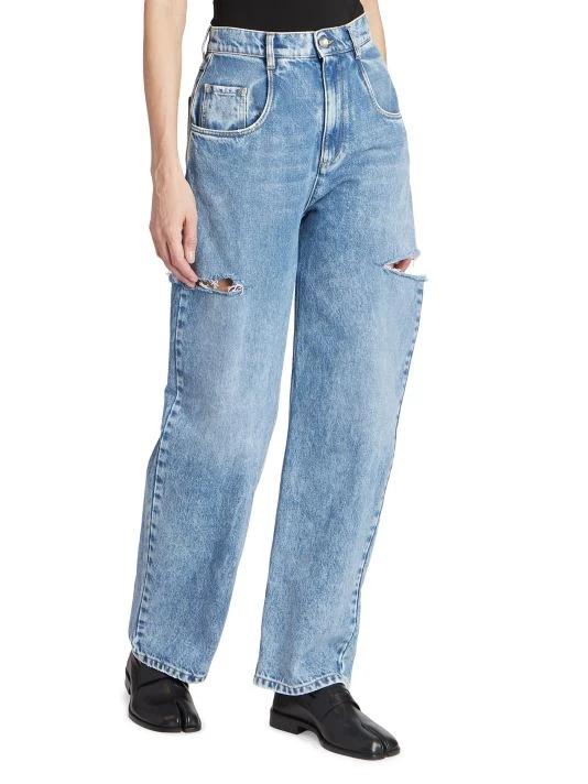 Maison Margiela Wide-Leg Slashed Cut-Out Jeans 5 Maison Margiela Wide-Leg Slashed Cut-Out Jeans - Image 3