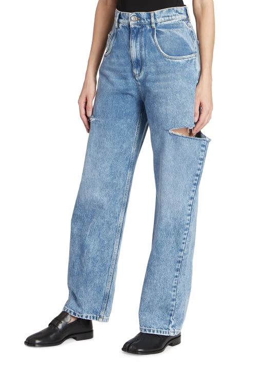 Maison Margiela Wide-Leg Slashed Cut-Out Jeans 6 Maison Margiela Wide-Leg Slashed Cut-Out Jeans - Image 4