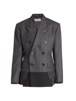 Maison Margiela Inside-Out Pinstriped Blazer
