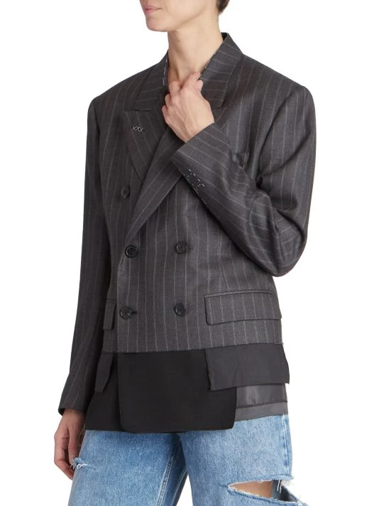 Maison Margiela Inside-Out Pinstriped Blazer 6 Maison Margiela Inside-Out Pinstriped Blazer - Image 4