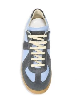 Maison Margiela Replica Leather & Suede Sneakers For Men Off White -Safavieh And Maison Margiela Sales unnamed file 902