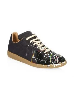 Maison Margiela Replica Painter Leather Sneakers For Men Black Paint 14 Maison Margiela Replica Painter Leather Sneakers For Men Black Paint -Safavieh And Maison Margiela Sales unnamed file 911