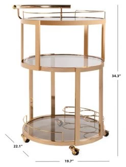 Safavieh Rio Tiered Round Bar Cart & Wine Rack 12 Safavieh Rio Tiered Round Bar Cart & Wine Rack -Safavieh And Maison Margiela Sales unnamed file 93