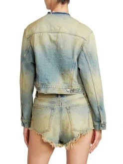 Maison Margiela Collarless Denim Jacket -Safavieh And Maison Margiela Sales unnamed file 952