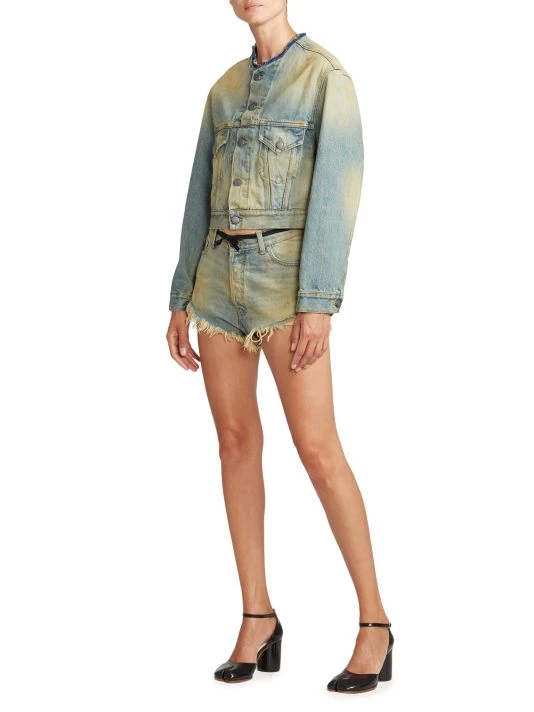 Maison Margiela Raw Hem Denim Shorts 4 Maison Margiela Raw Hem Denim Shorts - Image 2