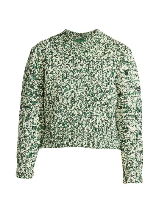 Maison Margiela Shrunken Marled Wool Sweater 3 Maison Margiela Shrunken Marled Wool Sweater