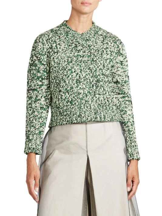 Maison Margiela Shrunken Marled Wool Sweater 5 Maison Margiela Shrunken Marled Wool Sweater - Image 3