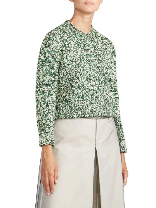 Maison Margiela Shrunken Marled Wool Sweater 6 Maison Margiela Shrunken Marled Wool Sweater - Image 4