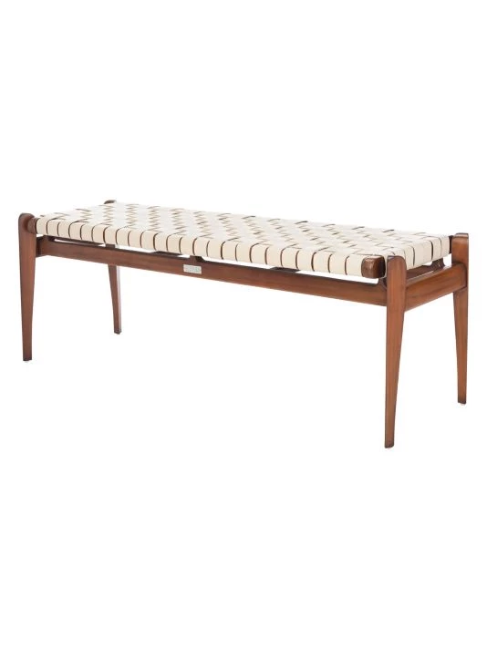 Safavieh Dilan Leather Bench 6 Safavieh Dilan Leather Bench - Image 4